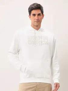 U.S. Polo Assn. Denim Co. Men Printed Hooded Sweatshirt