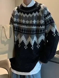 StyleCast x Revolte Men Cable Knit Pullover