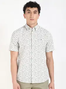 Tommy Hilfiger Men Button-Down Collar Ethnic Motifs Printed Cotton Casual Shirt