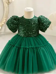 BAESD Floral Embroidered A-Line Dress