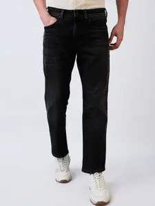 SPYKAR Men Relaxed Fit Mid Rise Whiskers and Chevrons Cotton Jeans