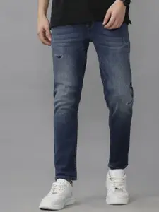Voi Jeans Men Skinny Fit Mildly Distressed Stretchable Jeans