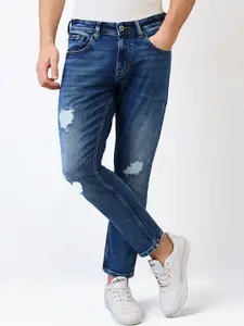 SPYKAR Men Slim Fit Mildly Distressed Cotton Jeans