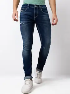 SPYKAR Men Slim Fit Low-Rise Low Distress Cotton Jeans