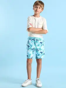 U.S. Polo Assn. Kids Boys Floral Printed Shorts