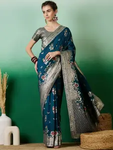 DEVATITHI Women Staple Dola Jacquard Saree