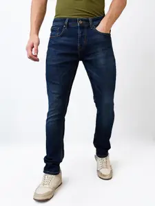 SPYKAR Men Slim Fit Low-Rise Low Distress Cotton Jeans