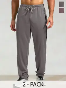 SZN Men Pack Of 2 Mid Rise Track Pants