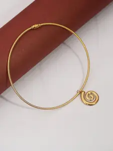 Niscka Gold-Plated Statement Necklace