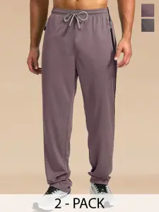 SZN Men Pack Of 2 Mid Rise Track Pants