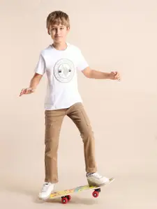 U.S. Polo Assn. Kids Boys Brand Logo Printed T-shirt