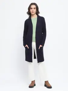 Madame Self Design Longline Open Front Shrug