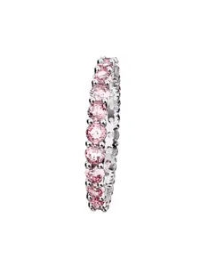 SWAROVSKI Rhodium-Plated Crystal Studded Finger Ring