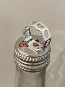 StyleCast Elegant Silver-Toned Silver-Plated Heart Shaped Finger Ring