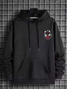 ZEN1 FASHION Men Printed Hooded Pullover Sweatshirt