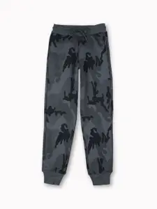 Gini and Jony Boys Camouflage Printed Cotton Joggers