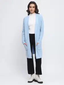 Madame Self Design Longline Open Front Shrug