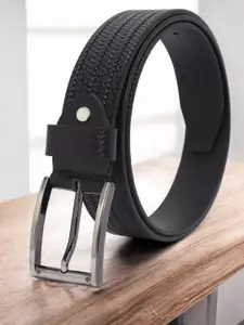 Provogue Men Textured Leather Formal Belt