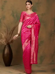 DEVATITHI Woven Design Zari Silk Blend Kanjeevaram Saree