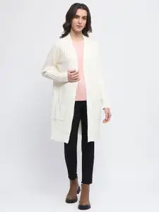 Madame Self Design Longline Open Front Shrug