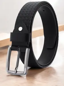 Provogue Men Textured Leather Formal Belt