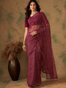 DEVATITHI Women Heavy Net Saree