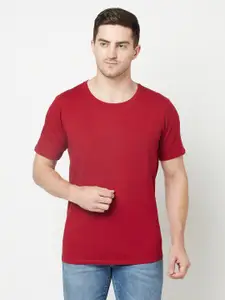 Moda Rapido Men Fusion Solid Round Neck Cotton T-shirt