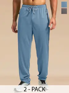 SZN Men Pack Of 2 Mid Rise Track Pants