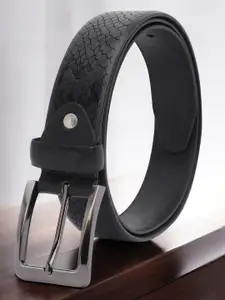 Provogue Men Textured Leather Formal Belt