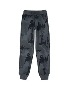 Gini and Jony Boys Camouflage Printed Cotton Joggers