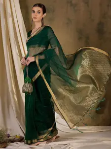 DEVATITHI Women Organza Silk Saree