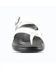 MEDIFEET Men Leather One-Toe Comfort Sandals
