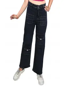 BAESD Girls Straight Fit Light Fade Mid-Rise Jeans