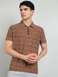 Moda Rapido Men Dry Tech Conversational Printed Polo Collar T-shirt