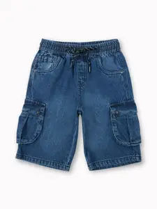 Gini and Jony Boys Washed Denim Cargo Shorts