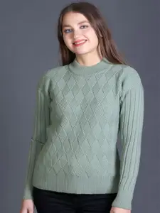 GODFREY Women Cable Knit Woollen Pullover