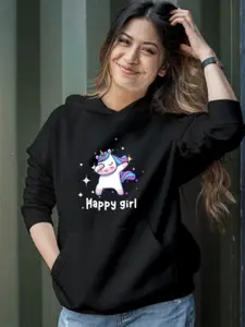 KASHIAN Women Printed Hooded Sweatshirt