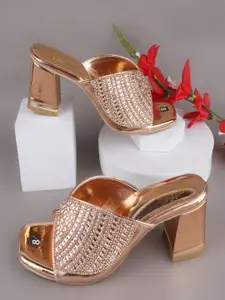 BAESD Women Embellished Block Heel Sandals