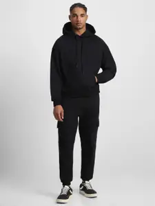 VEIRDO Men Winter Co-ord Set With Hoodie