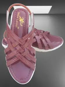 BAESD Girls Open Toe Flats