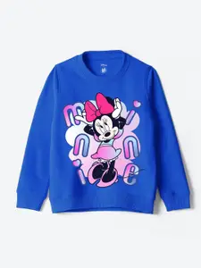 YK Disney Girls Printed Pullover Sweatshirt