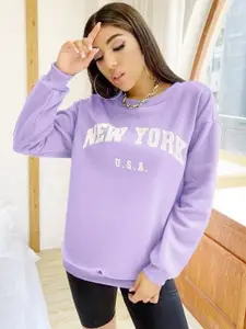 KASHIAN Women Printed Hooded Sweatshirt