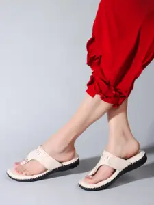 Ladies Hub Women T-Strap Flats