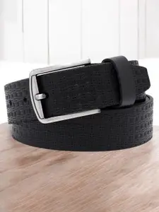 Provogue Men Textured Leather Formal Belt