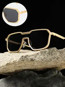 HAUTE SAUCE by  Campus Sutra Women's The Cyborg Wayfarer Sunglass AW25_HSSG2811