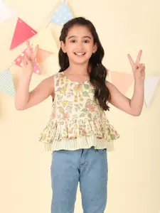 Fabindia Floral Print Cotton Top