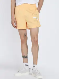 Puma Logo Lab Men 5" Brand Logo Printed Mid Rise Shorts