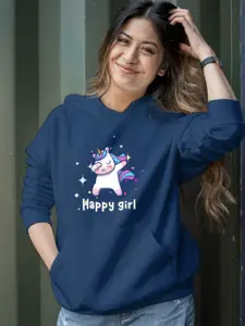 KASHIAN Women Printed Hooded Sweatshirt