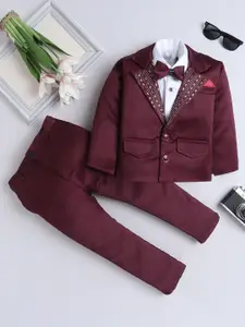 BAESD Boys Slim-Fit Blazer and Trousers 3-Piece Suit