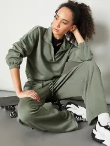 max Women Mock Collar Sweatshirt